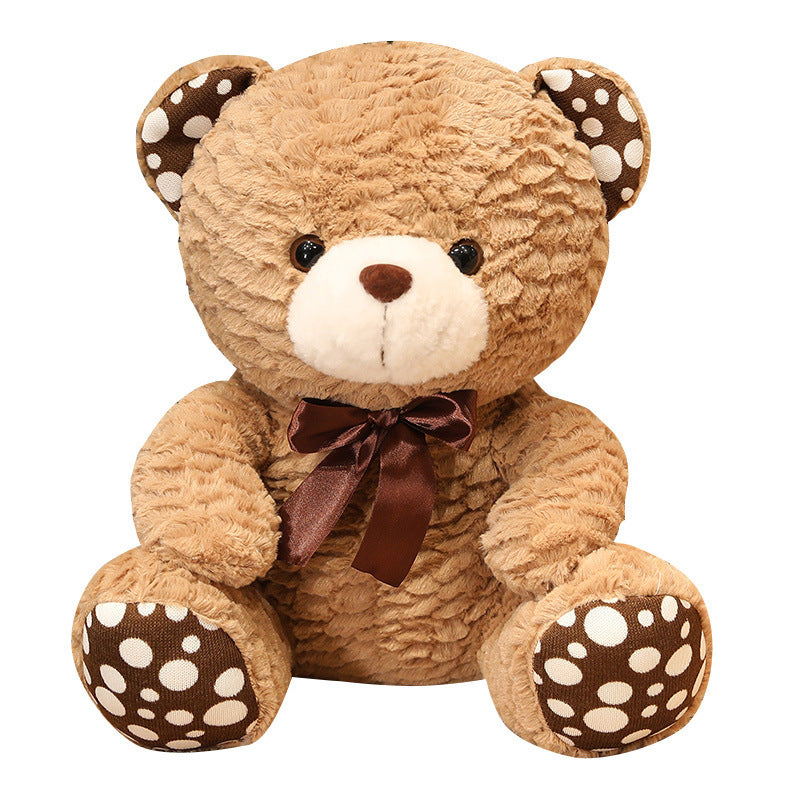 Seated Polka Dot Teddy Bear Doll Plush Toy