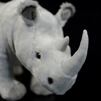 White Rhinoceros Modeling Plush Toy