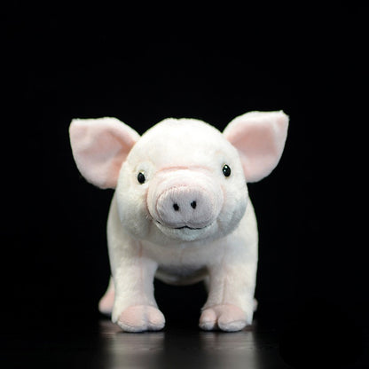 White Cute Domestic Pig Plush Toy