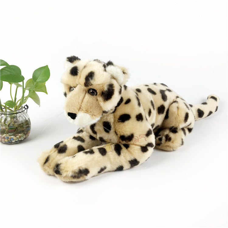 Cheetah Panther Jungle Animal Stuffed Plush Kids Toy Home Sofa Decor