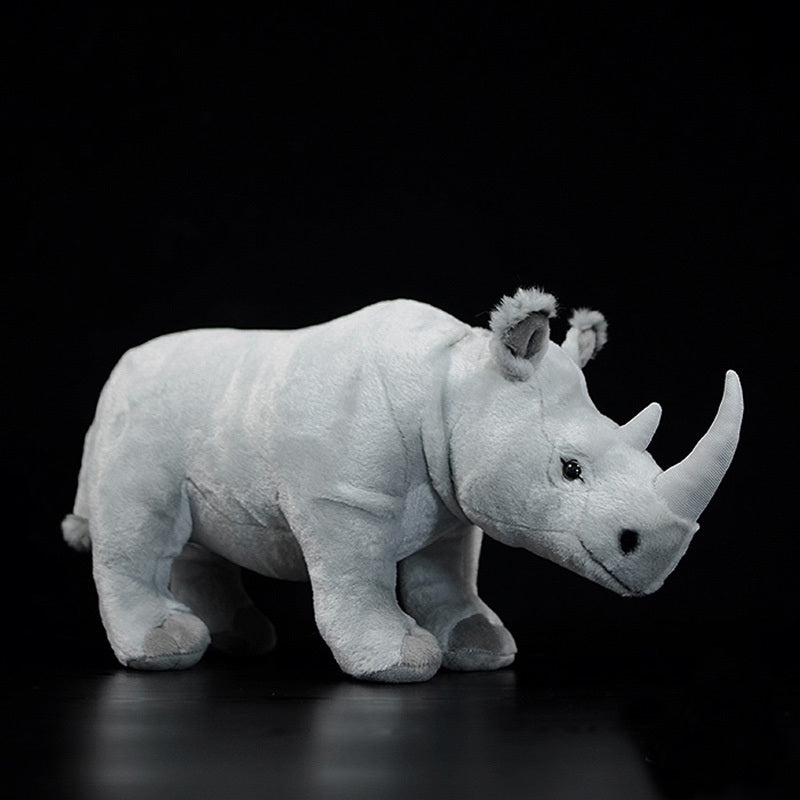 White Rhinoceros Modeling Plush Toy