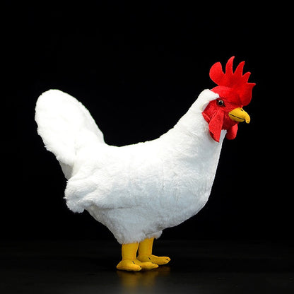 Cute White Rooster Plush Toy Doll