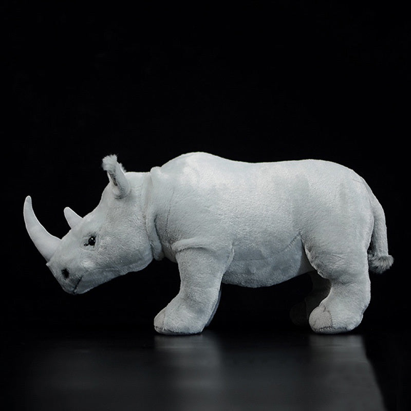 White Rhinoceros Modeling Plush Toy