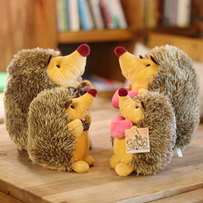 Hedgehog Plush With Cute Little Hedgehog Simulation Doll