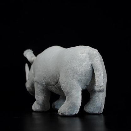 White Rhinoceros Modeling Plush Toy