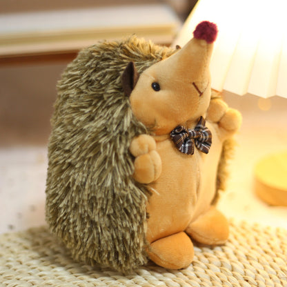 Hedgehog Plush With Cute Little Hedgehog Simulation Doll