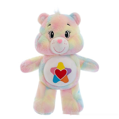 Colorful Bear Doll Expression Plush Toy Rainbow Bear