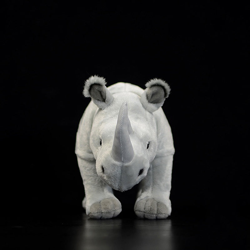 White Rhinoceros Modeling Plush Toy