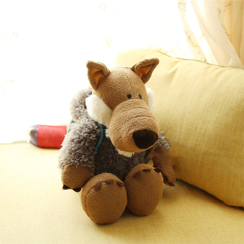 Stuffed Toy With PP Cotton Stuffed Wolf Doll